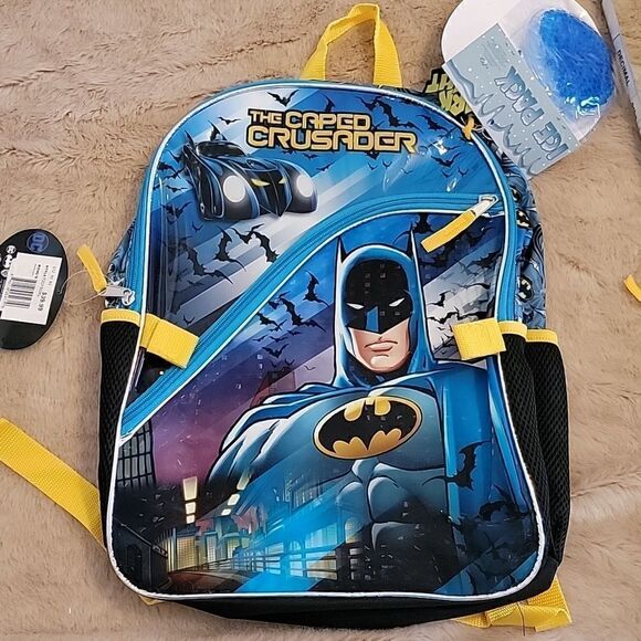 DC COMICS BATMAN 5-PIECE BACKPACK - NEW! - Picture 5 of 10